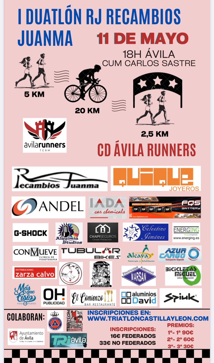 70% de inscripciones cubiertas. No te quedes sin la tuya. <a href="/fedetriatloncyl/">Fede Triatlón CyL</a> <a href="/deportesavila/">Deportes Ávila</a> <a href="/DeportesDAV/">Diario de Ávila Deportes</a> <a href="/Avilared/">Avilared</a> <a href="/TribunadeAvila/">Tribuna Ávila</a>