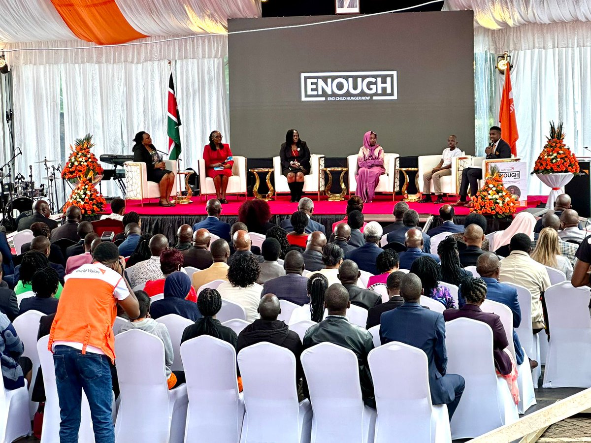 An honour with @kamangagm to host Her Excellency @MamaRachelRuto, First Lady🇰🇪, @worldvision partners, staff & #child advocates at @WVKenya #ENOUGH Campaign launch, as we commit to ending child hunger & malnutrition in 1️⃣ generation. Join us: wvi.org/ENOUGH #SDG2