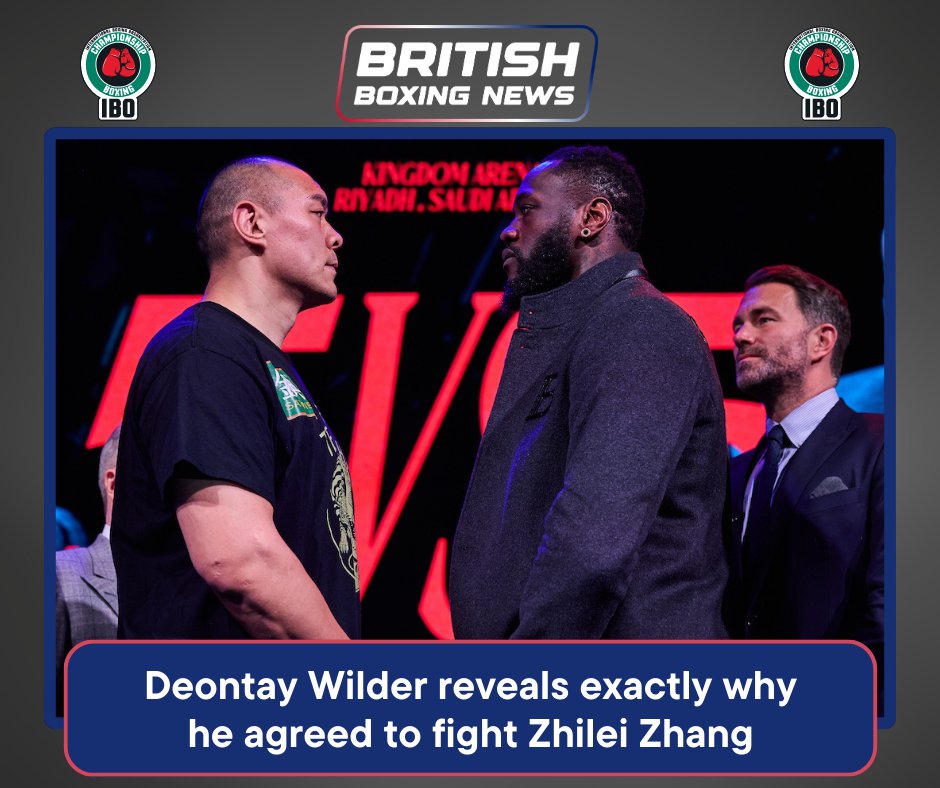 Deontay Wilder reveals why he agreed to Zhilei Zhang fight 

britishboxingnews.co.uk/news/deontay-w… 

#zhangwilder #wilderzhang