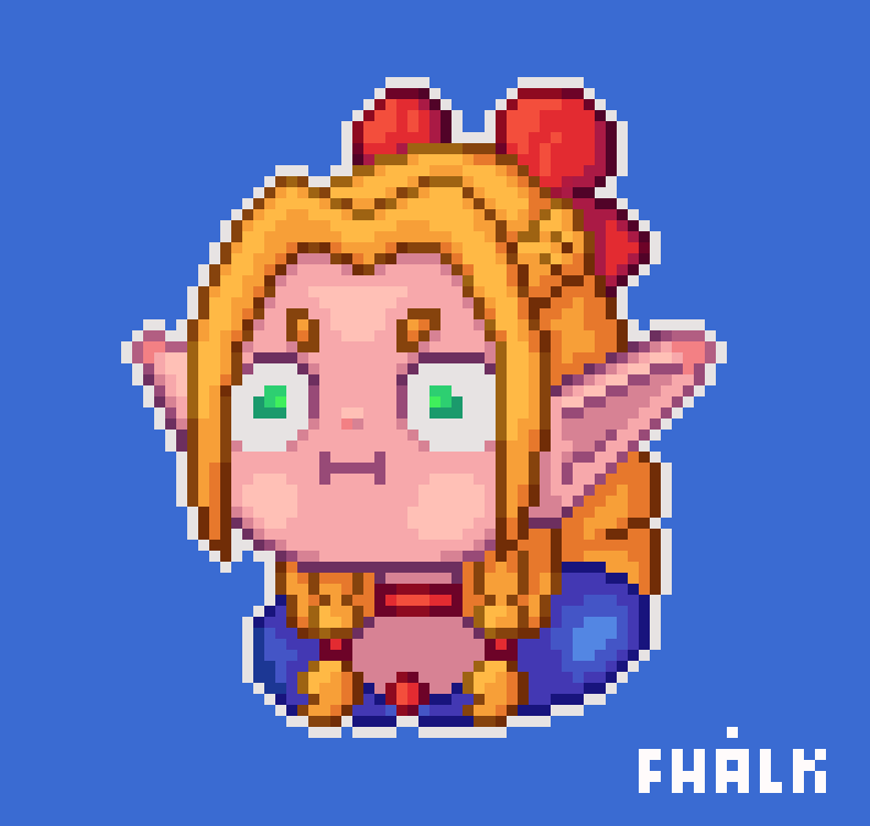 Fhalk_Pixel's tweet photo. @PixelArtJourney Hey thanks! here's mine 💜💜 https://t.co/U0cwcZMMz9