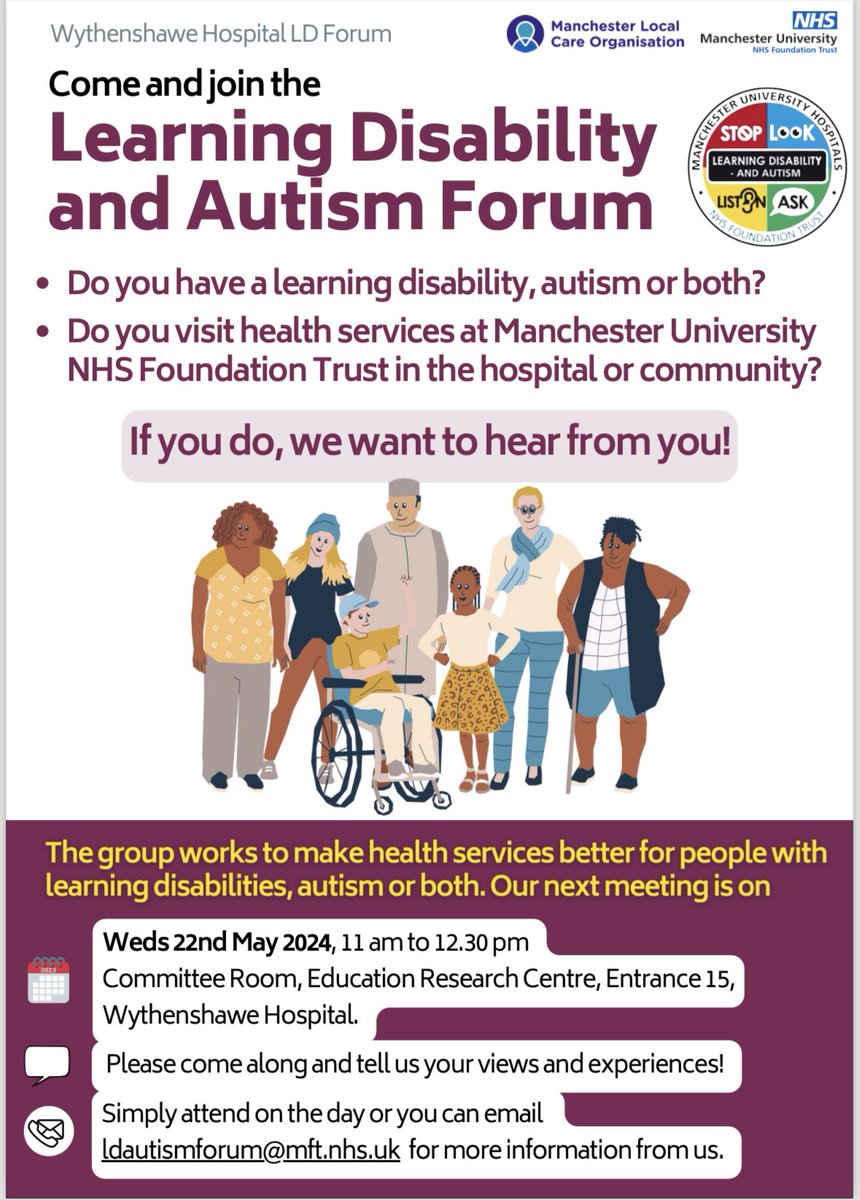 We would love if you could join us at the next Patient and Carer Forum! @QualityWTWA @BeckieHughes8