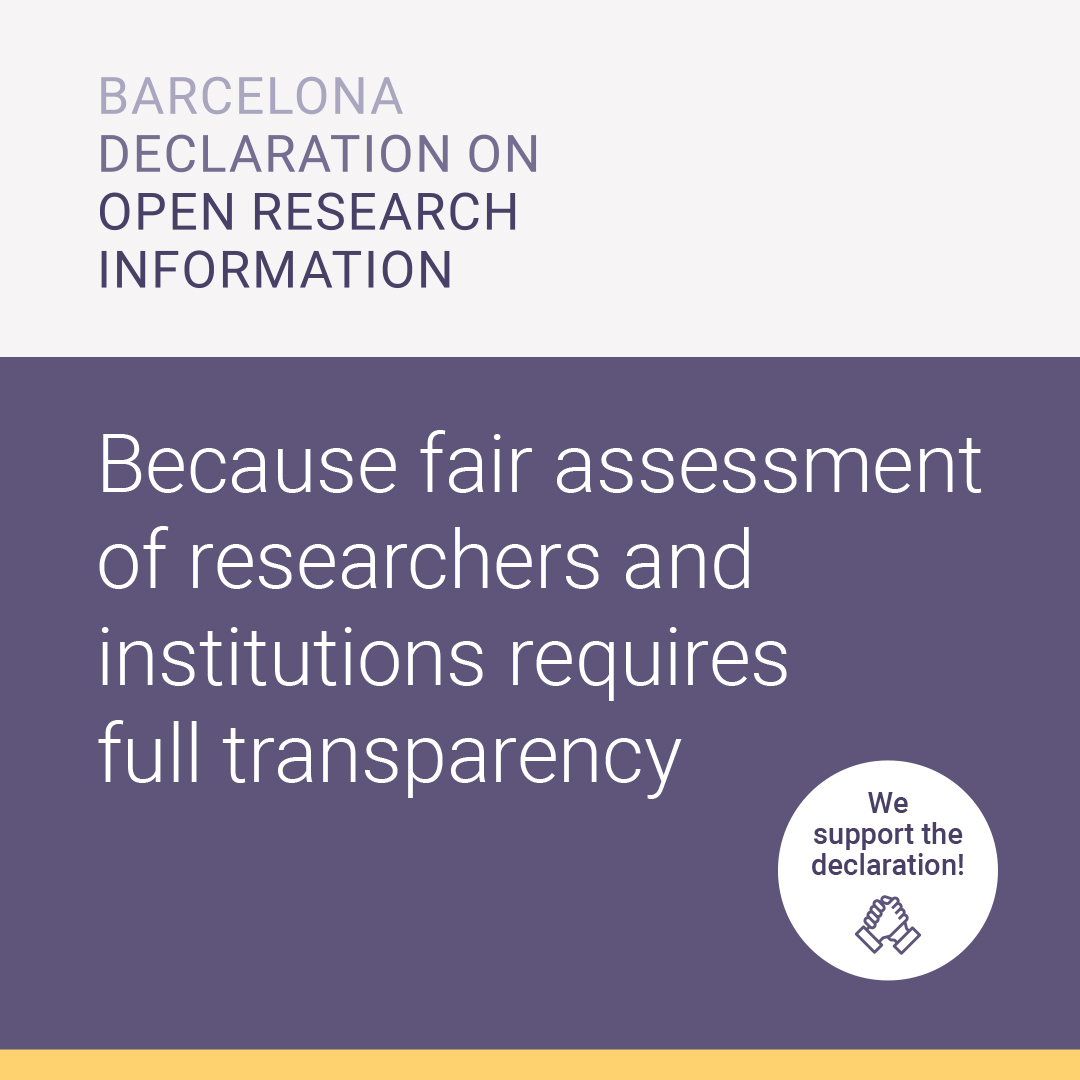 PREreview is proud to support the #BarcelonaDeclaration on Open Research Information!  You can read more about it here: barcelona-declaration.org

@BarcelonaDORI
#openpeerreview #openscholarship #openscience