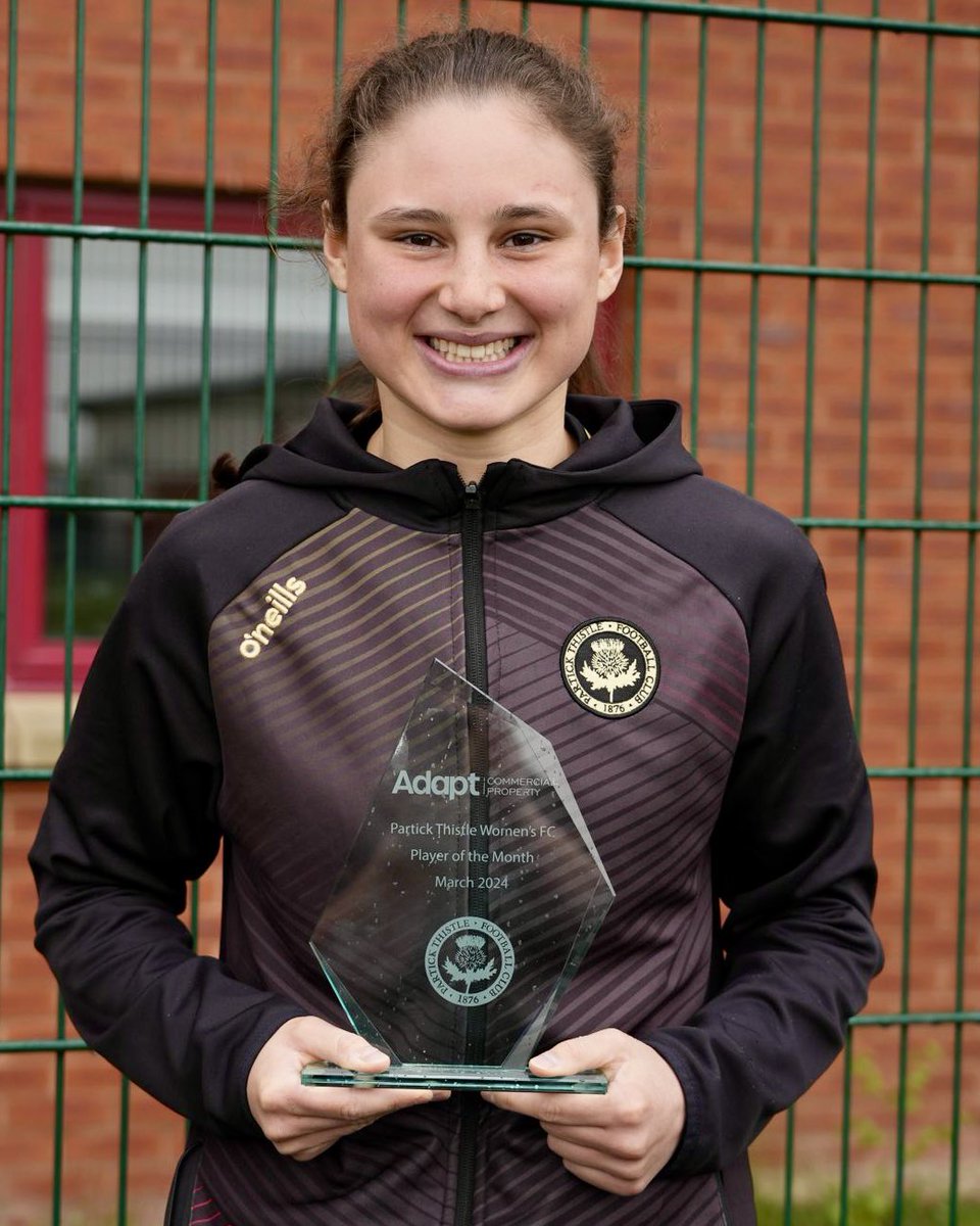 PFA Team of the Season and now your Adapt Commercial Property March Player of the Month 👏🏻 @emma_lawton01