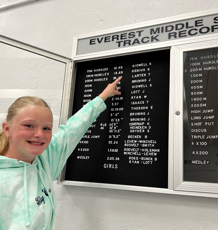 USD430's tweet photo. Yesterday EMS 7th grader Tiffin Lanter broke the 200m hurdle record 36.91 held by Piper Chartier. Tiffin's new record is 36.24  Way to go Tiffin! https://t.co/7yMRDzk3Fd