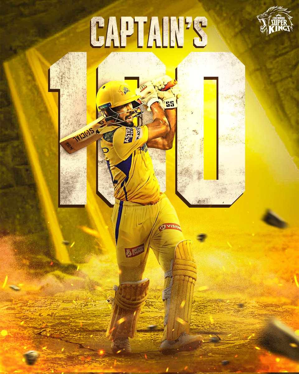 ChennaiIPL's tweet photo. To a hundred more knocks! 💯💥

#CSKvLSG #WhistlePodu 🦁💛 https://t.co/GxdBwZny0E