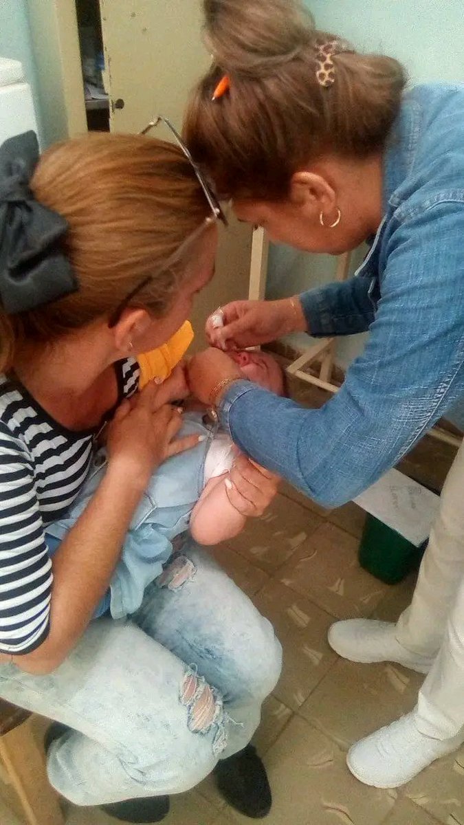#CubaPorLaSalud | Se desarrolla en #LosPalacios campaña de vacunación Antipoliomelitica.
 #Cuba
#PinardelRio