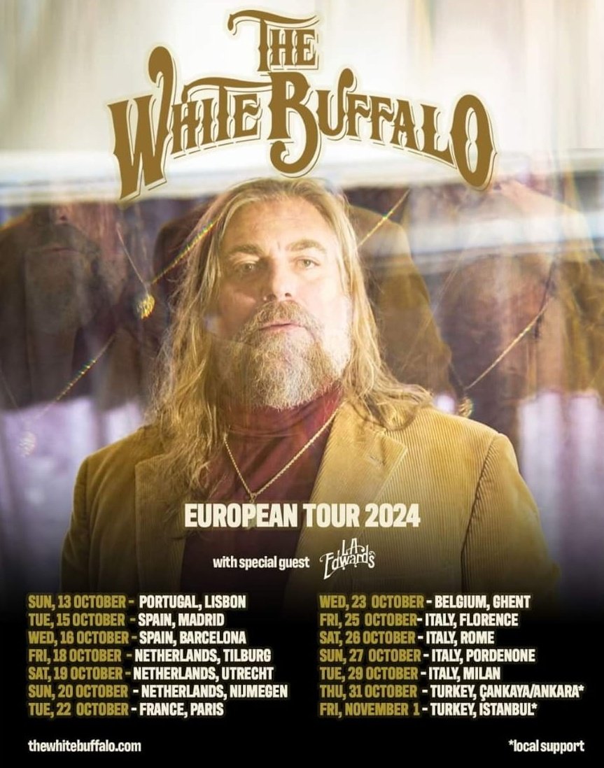 ⚡ White Buffalo en Madrid y Barcelona el próximo otoño ⚡