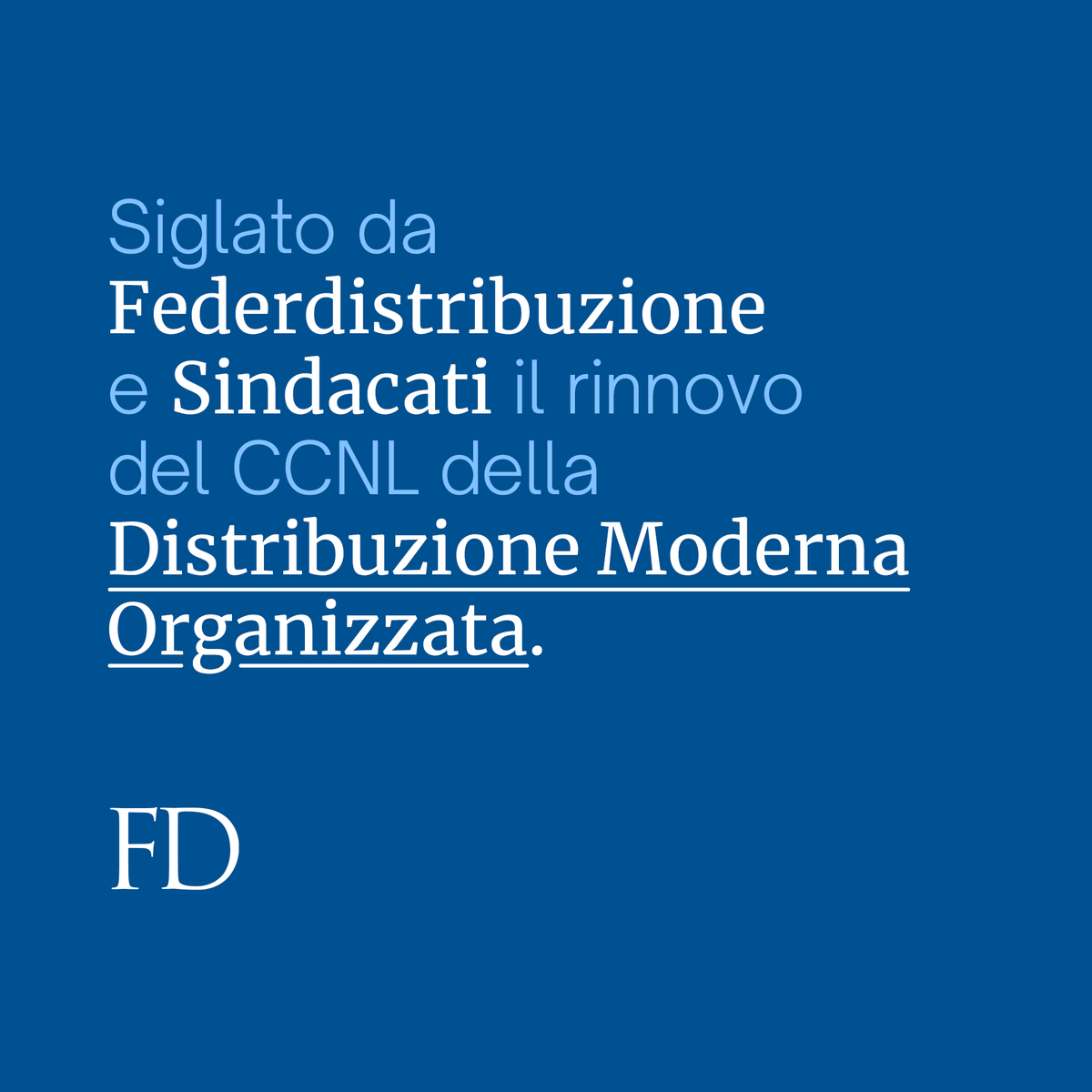 Siglato da #Federdistribuzione e Sindacati il rinnovo del CCNL della Distribuzione Moderna Organizzata.

Leggi la nota stampa completa: lnkd.in/eUvuTK9T