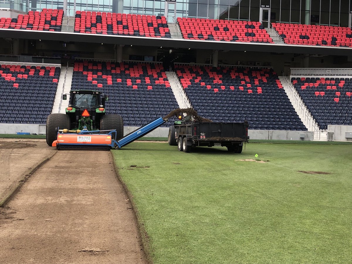 More grass removal