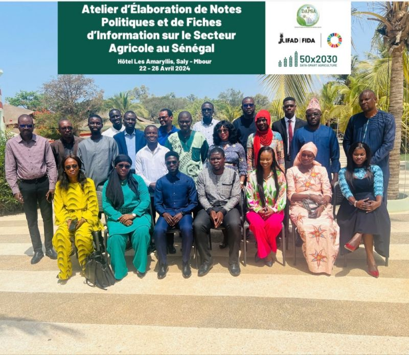 #HappeningNow ! #Saly #Senegal Du 2⃣2⃣ au 2⃣6⃣ avril Atelier de formation en élaboration de notes politiques et de fiches d’information sur le secteur agricole, organisé par @leFIDA en collaboration avec le @DAPSA_MAERSA dans le cadre de l’initiative @50x2030 .