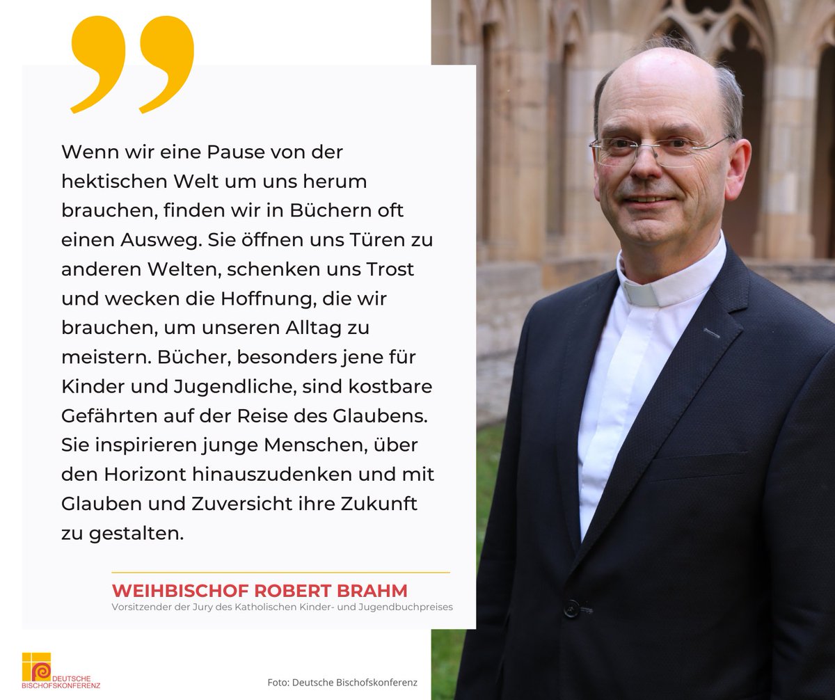 Heute ist der #Welttag des Buches! 📚✨ In unserer schnelllebigen Welt bietet uns das Lesen eine wertvolle Atempause. „Sie öffnen uns Türen zu anderen Welten, schenken uns Trost und wecken die Hoffnung, die wir brauchen, um unseren Alltag zu meistern“, sagt Weihbischof Robert…