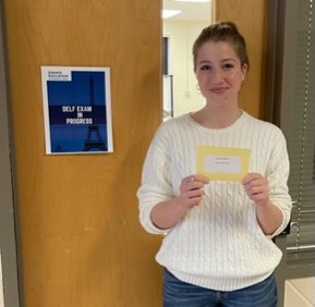 Last week, SMCDSB was buzzing with excitement as 59 students took on the #DELFexam, testing their French skills. Successful candidates earn a diploma from the Ministry of Education in France! Sunny, from <a href="/SMCDSB_OLB/">Our Lady of the Bay Catholic High School</a> credits her teachers for igniting her love for French.🇫🇷