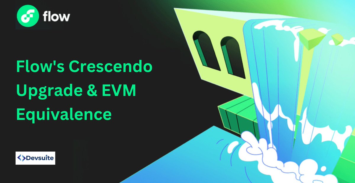 Flow's Crescendo Upgrade & EVM Equivalence The highly anticipated Crescendo upgrade is on the horizon, bringing major advancements to the @flow_blockchain. Buckle up for a thread 🧵 on what this means for developers and users 👇👇 #gowiththeflow #blockchain #web3 #DApps #DeFi.