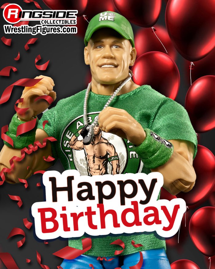 🎉 Happy Birthday @JohnCena! 🎉

Shop his latest @Mattel @WWE Figures at Ringsid.ec/RSCJohnCena

#RingsideCollectibles #WrestlingFigures #Mattel #WWE #WWERaw #SmackDown #JohnCena