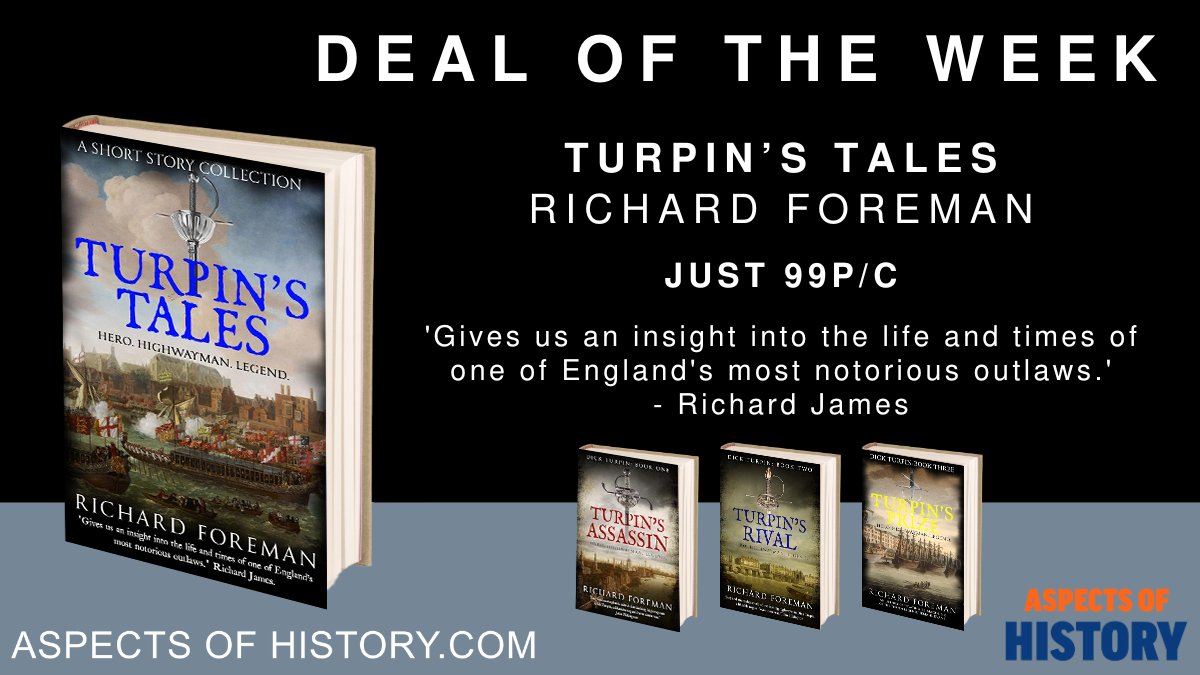#DealoftheWeek #99p
Turpin's Tales, by @rforemanauthor

'A likeable rogue if ever there was.'
amazon.co.uk/dp/B0CK4TDGBM

@CriFiLover

#crimefiction #18thcentury #bookboost