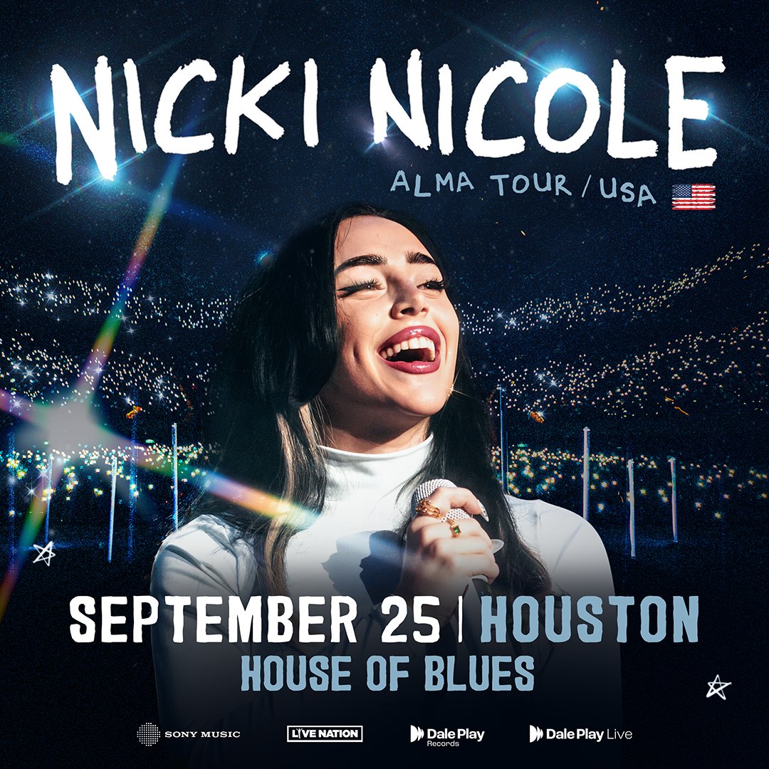 ON SALE NOW! 🤍 ❤️ Nicki Nicole – Alma Tour USA 2024 at House of Blues Houston on September 25! 🎟️ livemu.sc/3Wcn6qR