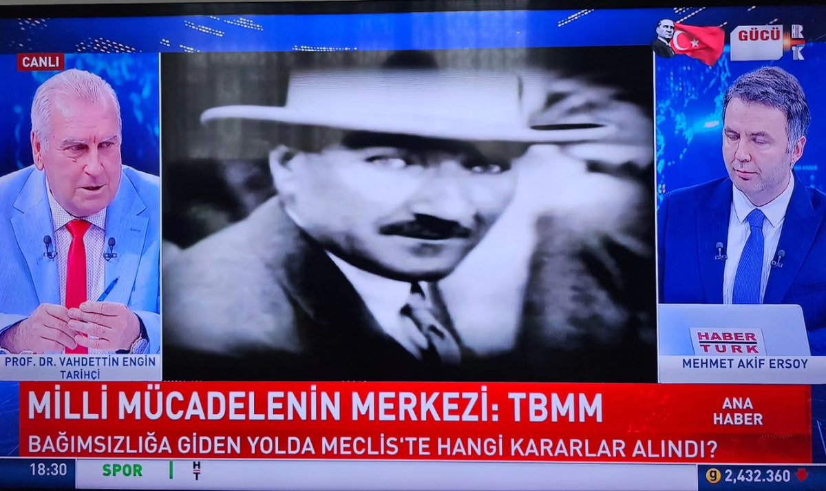 TBMM'nin açılışının 104. Yılı kutlu olsun. 
Prof. Dr. #VahdettinEngin canlı yayında #Habertürk'te meclisin açılışına giden Milli Mücadele sürecini ve meclisin çalışmalarını anlatıyor.