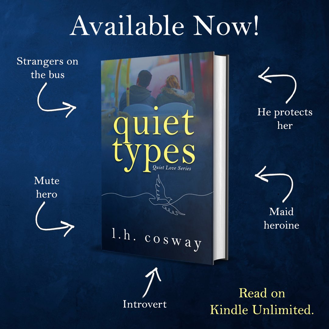 Quiet Types by @LHCosway is now LIVE!

 Download today or read for FREE with Kindle Unlimited! 
Amazon: amzn.to/43tNHkP 

#NewRelease #Bookish  #ContemporaryRomance #FriendstoLovers #SlowBurn #Protector #Maid #Introvert #WoundedHero @GreysPromo #GreysPromo #ReadNow