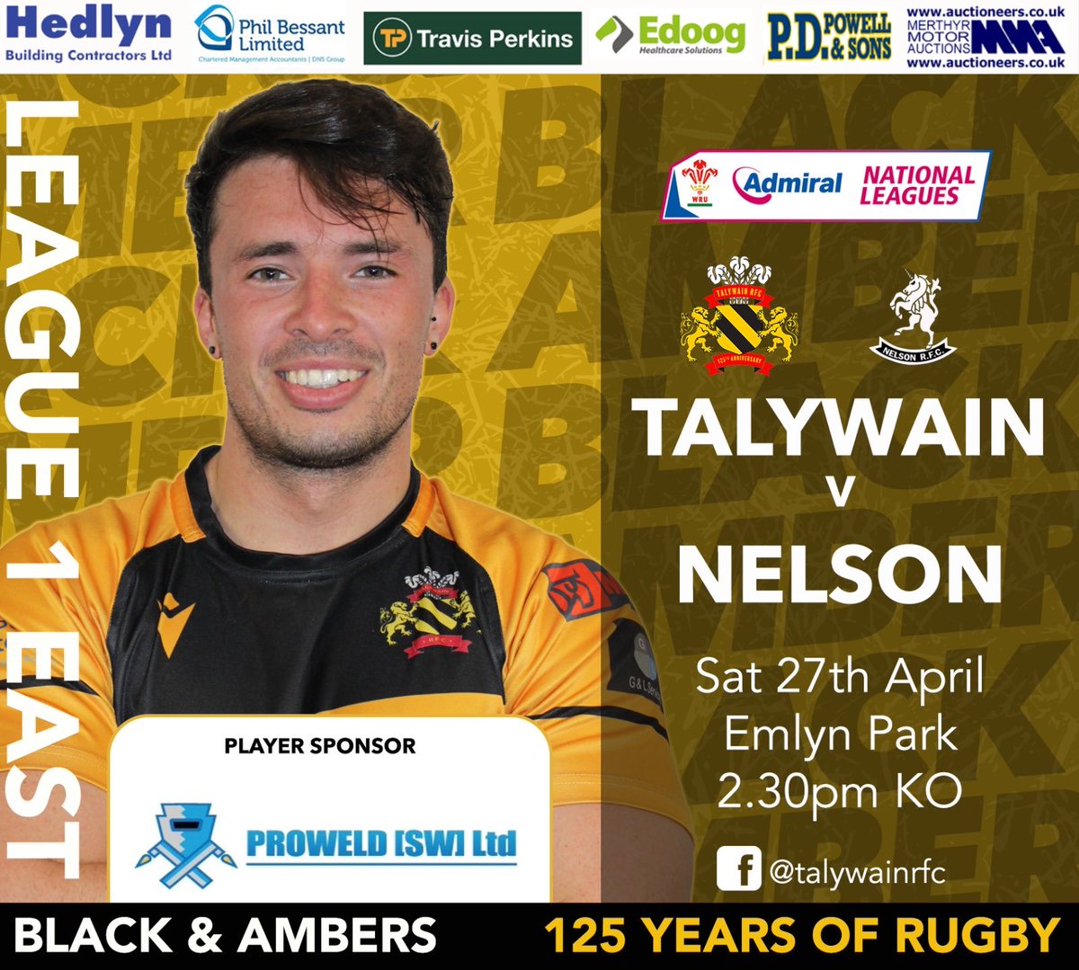 This weekend we entertain Nelson in our penultimate home game of the season. Nelson are still in contention for a promotion spot so this should be a great game. The support we received last weekend was phenomenal so lets continue in that vein this Saturday. 🖤💛🖤💛