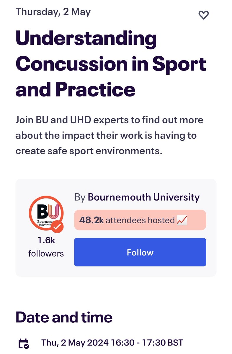Osman Hassan Ahmed (@osmanhahmed) on Twitter photo Grateful for the invitation to present with <a href="/sportinaus/">Keith Parry</a> on the topic of "Understanding Concussion in Sport & Practice" next Thursday as part of the UHD-BU partnership 🤝🏼
It's free to attend, tickets & sign-up info available on the Eventbrite link below:
bit.ly/4aD0YKJ Grateful for the invitation to present with <a href="/sportinaus/">Keith Parry</a> on the topic of "Understanding Concussion in Sport & Practice" next Thursday as part of the UHD-BU partnership 🤝🏼
It's free to attend, tickets & sign-up info available on the Eventbrite link below:
bit.ly/4aD0YKJ