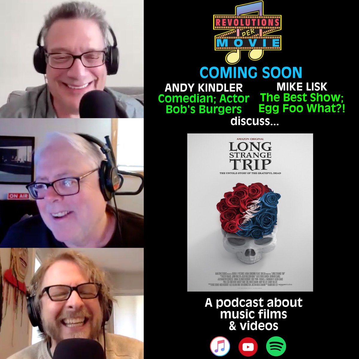 Coming soon to @RevPerMovie: A long, strange trip with @AndyKindler & @APMike about LONG STRANGE TRIP! Get ready now and subscribe on your fave podcast app…