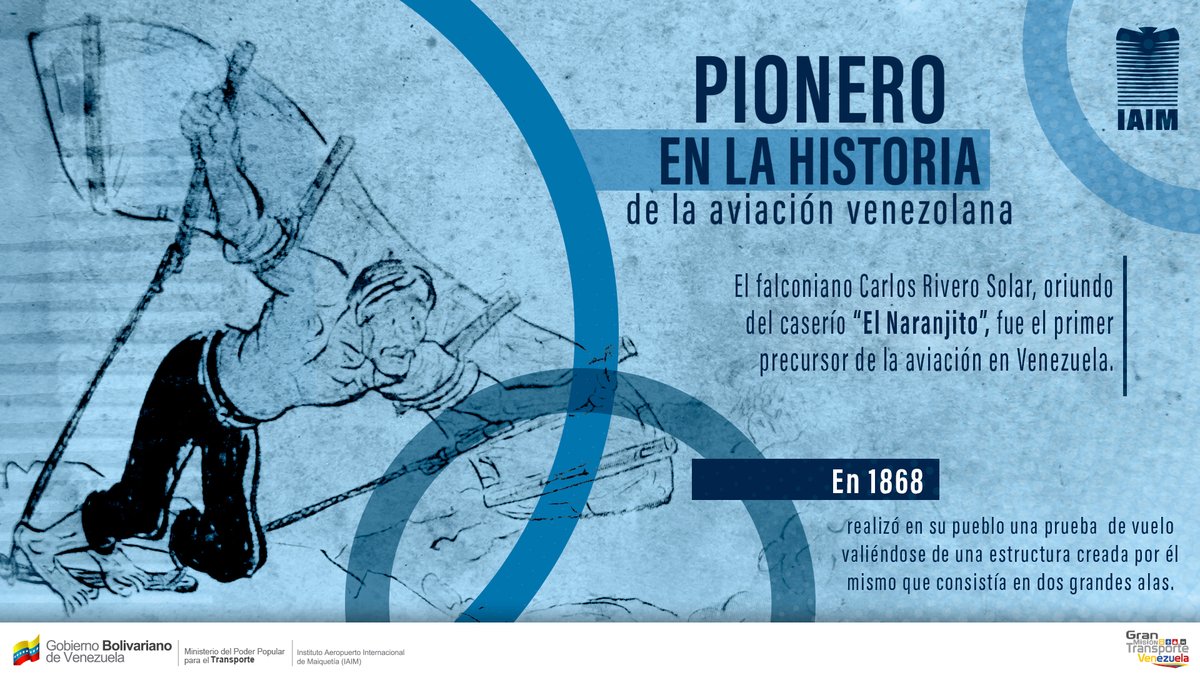 #InfoIAIM || La historia de la aviación venezolana es apasionante y existen muchos capítulos que forman parte de nuestro legado. Conoce a Don Carlos Rivero Solar, pionero de la aviación venezolana.