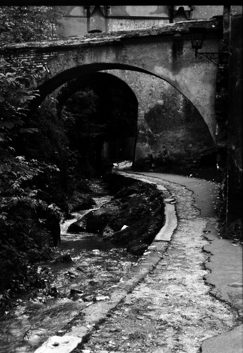 BRASOV CITY WALL #brasov #Romania #River #creek #wall #filmphotography