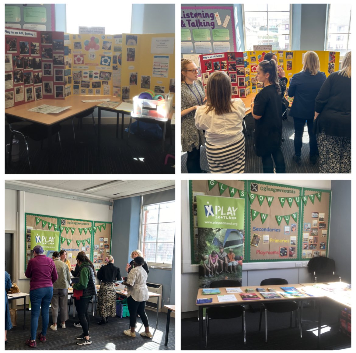 And we also want to say a big thank you to our partners for coming along and sharing practice today: @PlayScotland @ASLPlayGlasgow @GlasgowCREATE @glasgowcounts @GIC_Glasgow #playfulpedagogyGCC