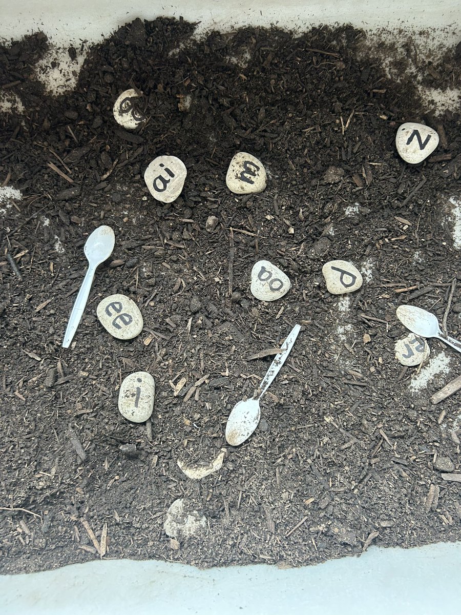 We are enjoying getting our hands dirty this week!