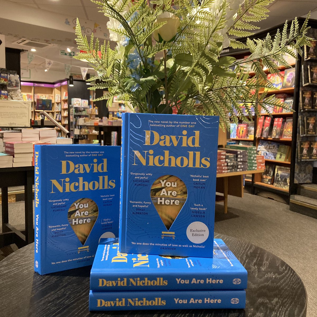 Waterstones Chelmsford (@watchelmsford) on Twitter photo Already bored of looking for various letters on your keyboard? (We are) Maybe look between the covers of the new <a href="/DavidNWriter/">David Nicholls</a> instead and discover something glorious that will stay with you a lot longer than a meme. ‘You Are Here’ is touching, funny and beautiful. Already bored of looking for various letters on your keyboard? (We are) Maybe look between the covers of the new <a href="/DavidNWriter/">David Nicholls</a> instead and discover something glorious that will stay with you a lot longer than a meme. ‘You Are Here’ is touching, funny and beautiful.