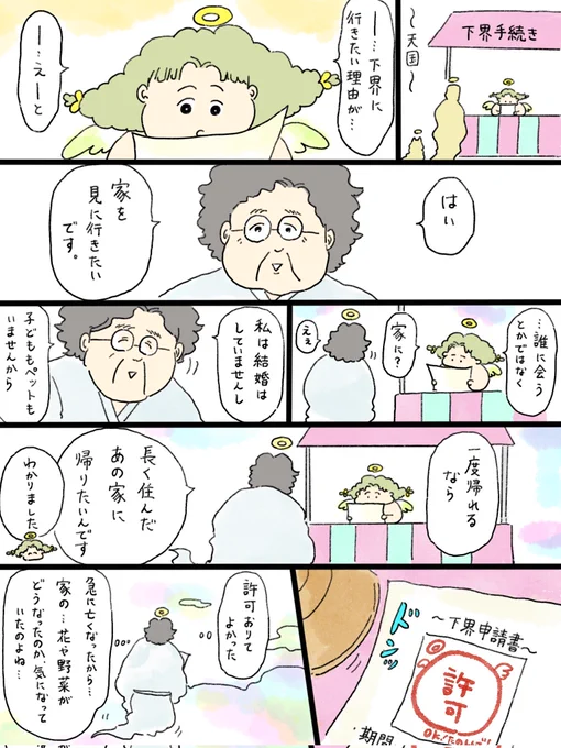 疲れた人に夜食を届ける出前店
亡くなった人が家に帰る話🌱(1/3) 