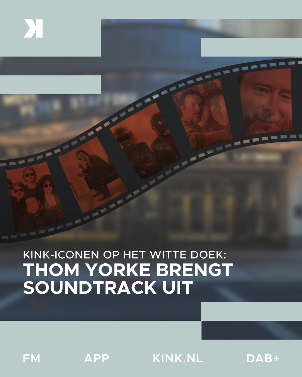 Vrijdag komt de nieuwe soundtrack gemaakt door @thomyorke uit. De @radiohead-frontman is duidelijk geliefd bij filmmakers en daarmee is hij niet de enige! Ook @arcadefire, @daftpunk en meer KINK artiesten maakte namelijk de muziek bij een film 🎞🎬

kink.nl/nieuws/thom-yo…