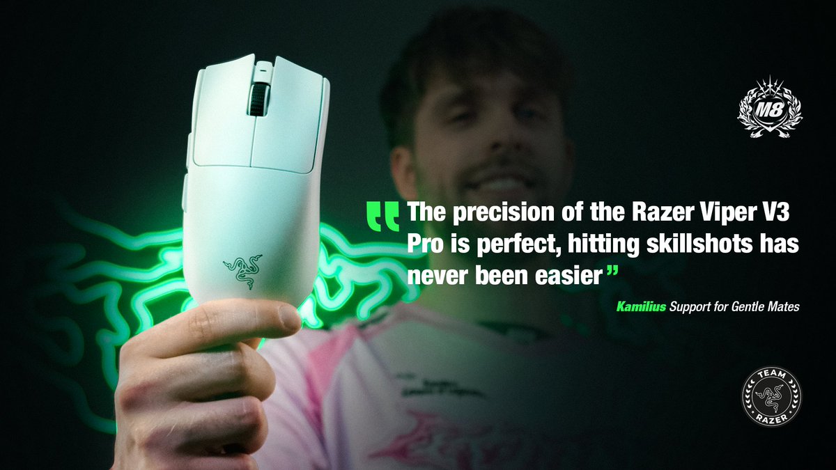 Nos joueurs l'ont déjà eu en exclusivité mais elle sort officiellement aujourd'hui ! @RazerFrance Le support de notre team League of Legends @kamilius1_ nous partage son ressenti sur la souris qu'il utilise quotidiennement 🗣️ ➡ razer.com/fr-fr/gaming-m…