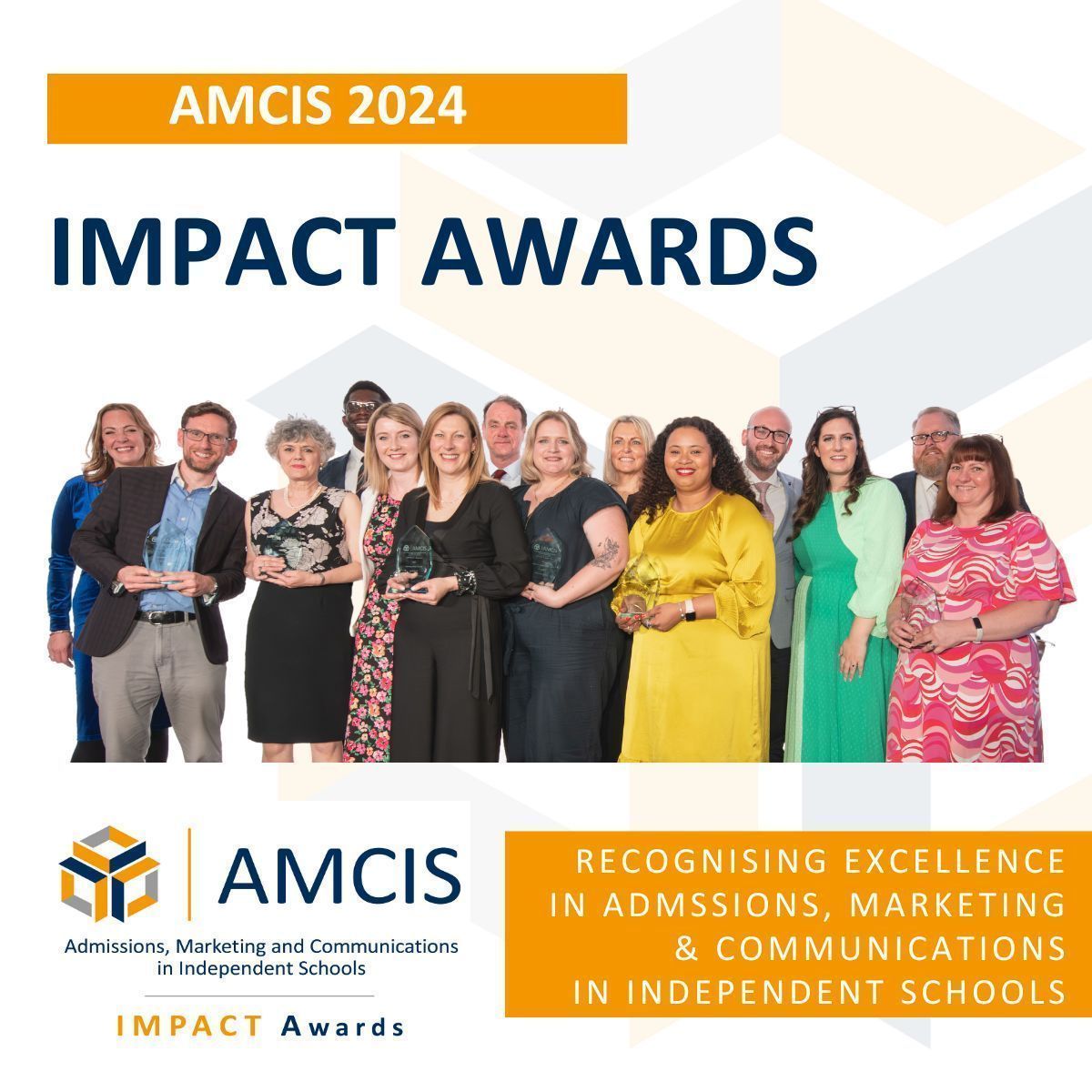 The countdown is on! Three weeks until we announce the winners of the 2024 AMCIS IMPACT Awards. The award ceremony will take place following the Gala dinner at the #AMCIS2024 Annual Conference on 13 May. Excited to welcome you all & wishing all shortlisted schools best of luck!