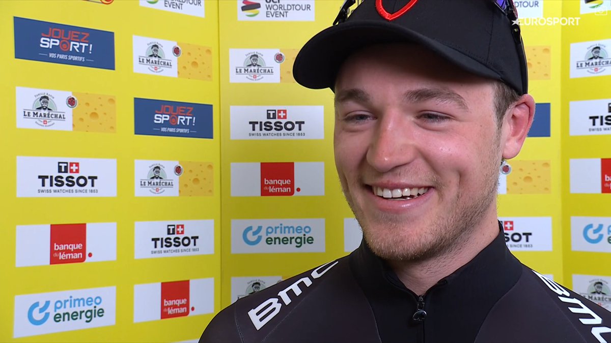 The smile of the first pro victory. 😄 Probably this win wasn't needed for Maikel Zijlaard to be popular with the ladies anyway. #TDR2024