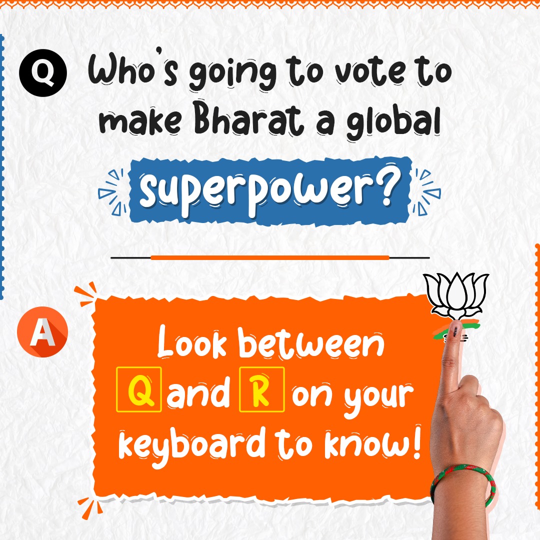 Jump on the trend, vote to build #ViksitBharat