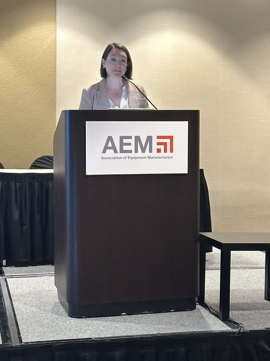 Our own Sara Stromski and @AEMAdvocacy's Kate Fox Wood hit the stage at our Product Safety & Stewardship Conference this morning to break down AEM member benefits and highlight all the ways we continue to support the equipment manufacturing industry.