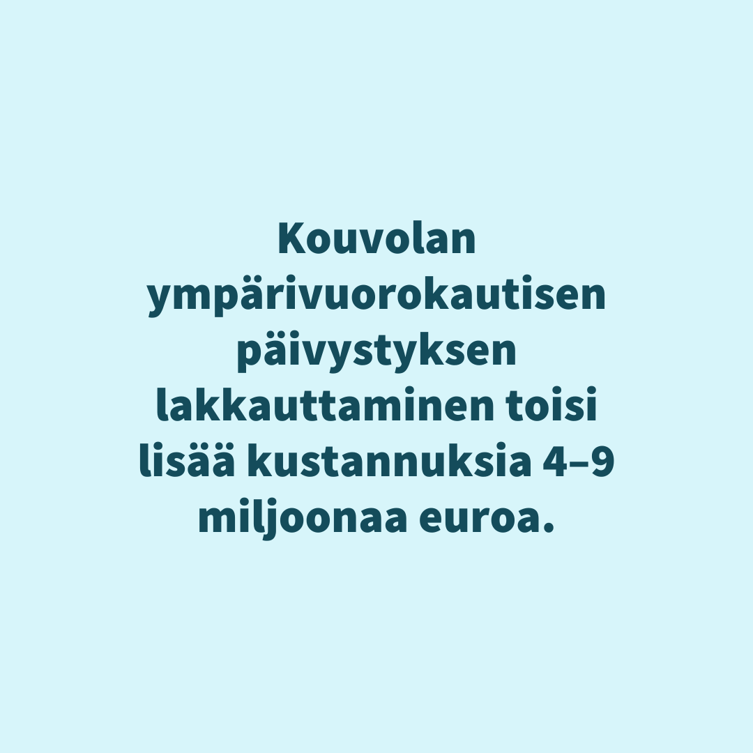 Ei säästöä, vaan lisäkustannuksia. Arviolta 4–9 miljoonaa euroa vuosittain. Suomen hallituksen kehysriihen päätöksellä lakkauttaa Kouvolan yöpäivystys ei ole taloudellisia perusteita. ow.ly/CnaO50RmlcT

#KymenlaaksonHyvinvointialue #Kymenlaakso #Kouvola #Kehysriihi