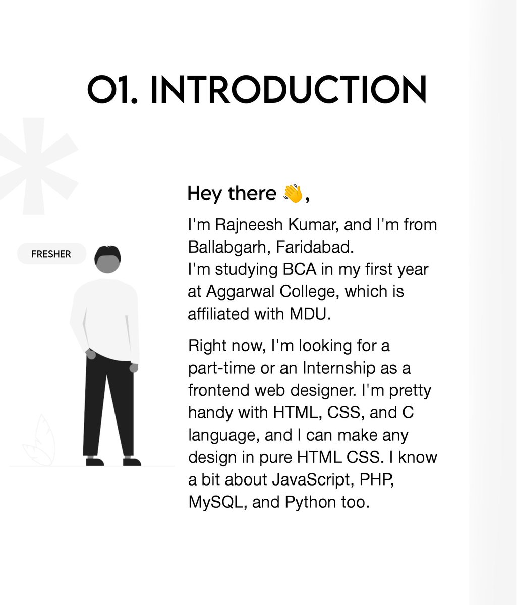 rajneeshzytox's tweet image. Missed the college job fair today since I'm a first-year student. Just found out some companies were offering internships for 1st, 2nd year Students. #OpportunityMissed

Made a portfolio to show, but now I'm sharing it here.