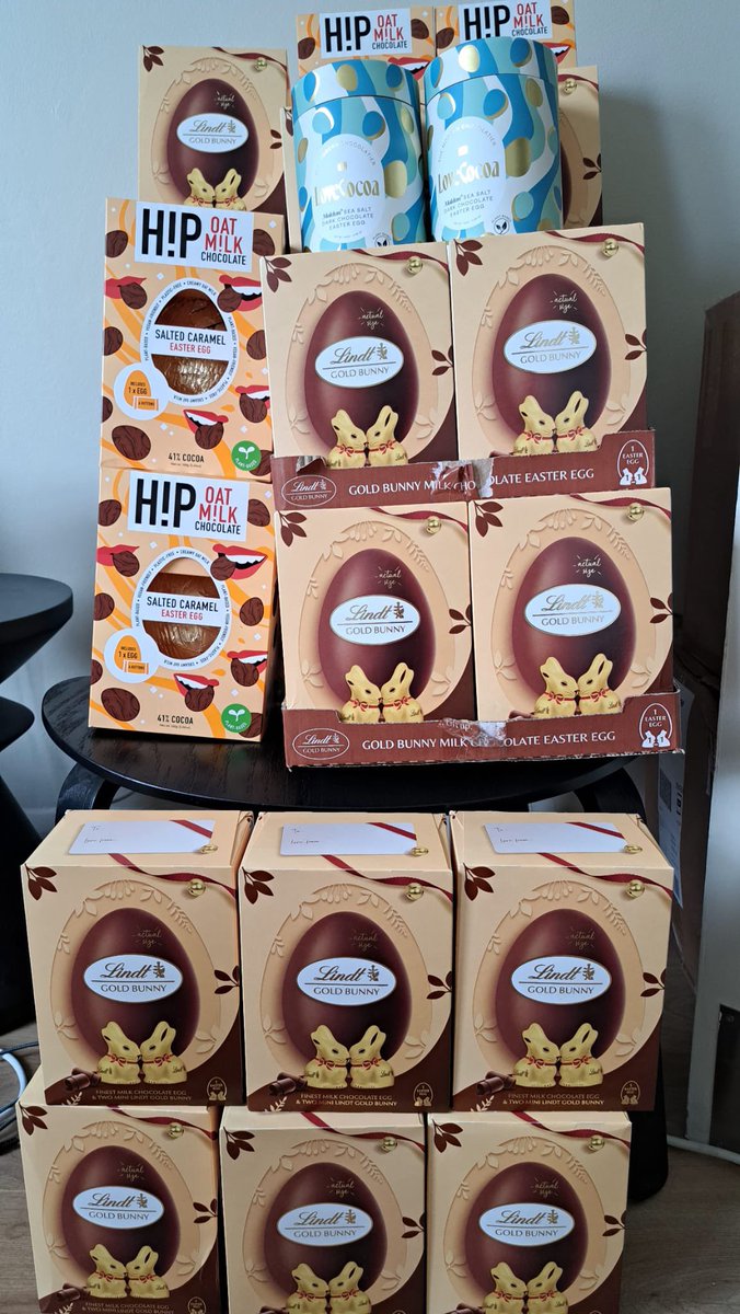 Thank you @immediate_media for the lovely donation of Easter Eggs, chocolate is always welcome at the centre.