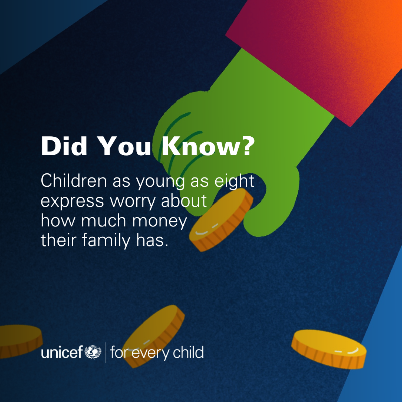 UNICEFInnocenti's tweet photo. Children as young as 8 express worry about how much money their family has.

In some of the world’s richest countries, more needs to be done to eradicate child poverty. What options do countries have?

#ReportCard18: Child Poverty in the Midst of Wealth makes recommendations⬇