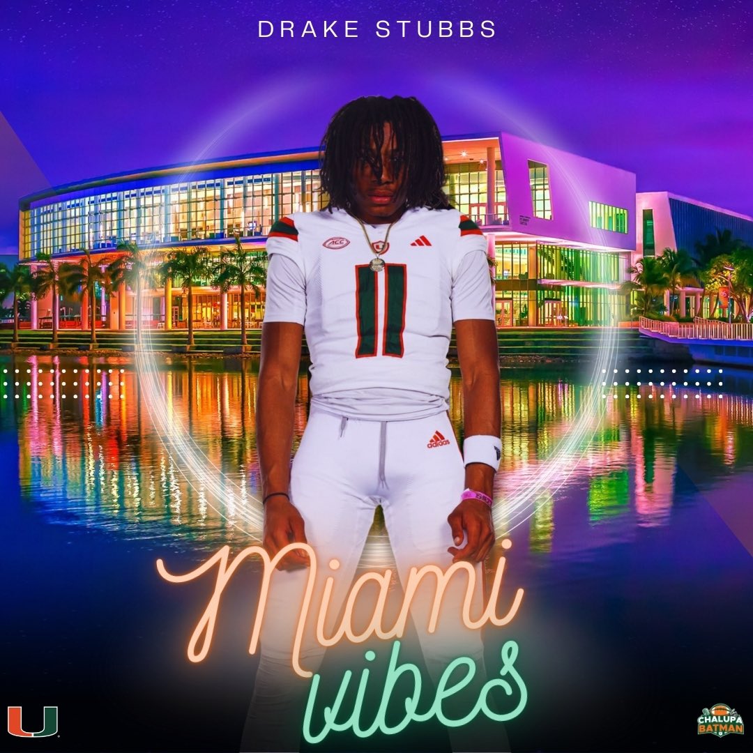 ChalupaBatmaan's tweet photo. 4⭐️DB Drake Stubbs #Watch25 #GoCanes #TheU 🙌🟧🟩 https://t.co/VcHQHcBnTR
