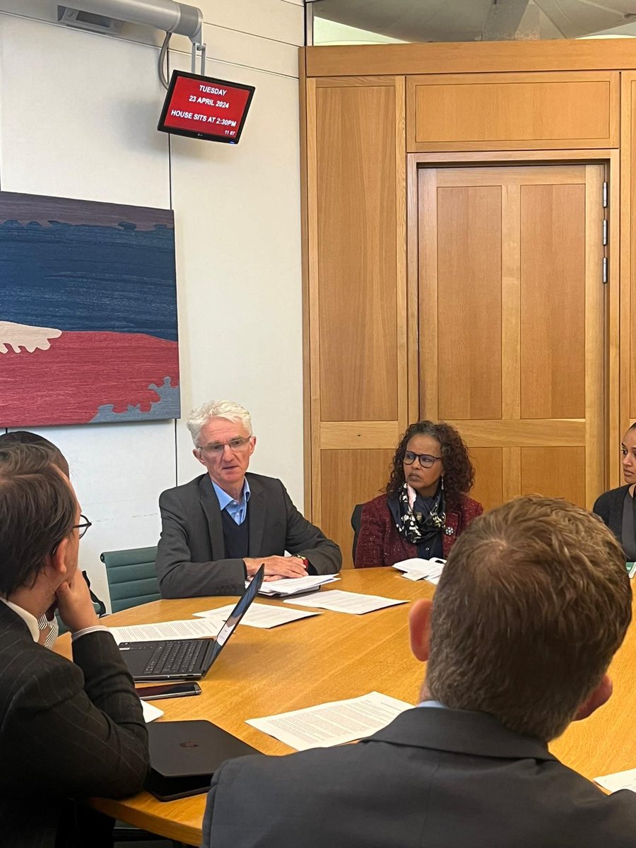 I am glad to have coordinated today’s inaugural meeting the for soon-to-be All-Party Parliamentary Group on Tigray. A huge thank you to the parliamentarians who were in attendance and for the continued support.