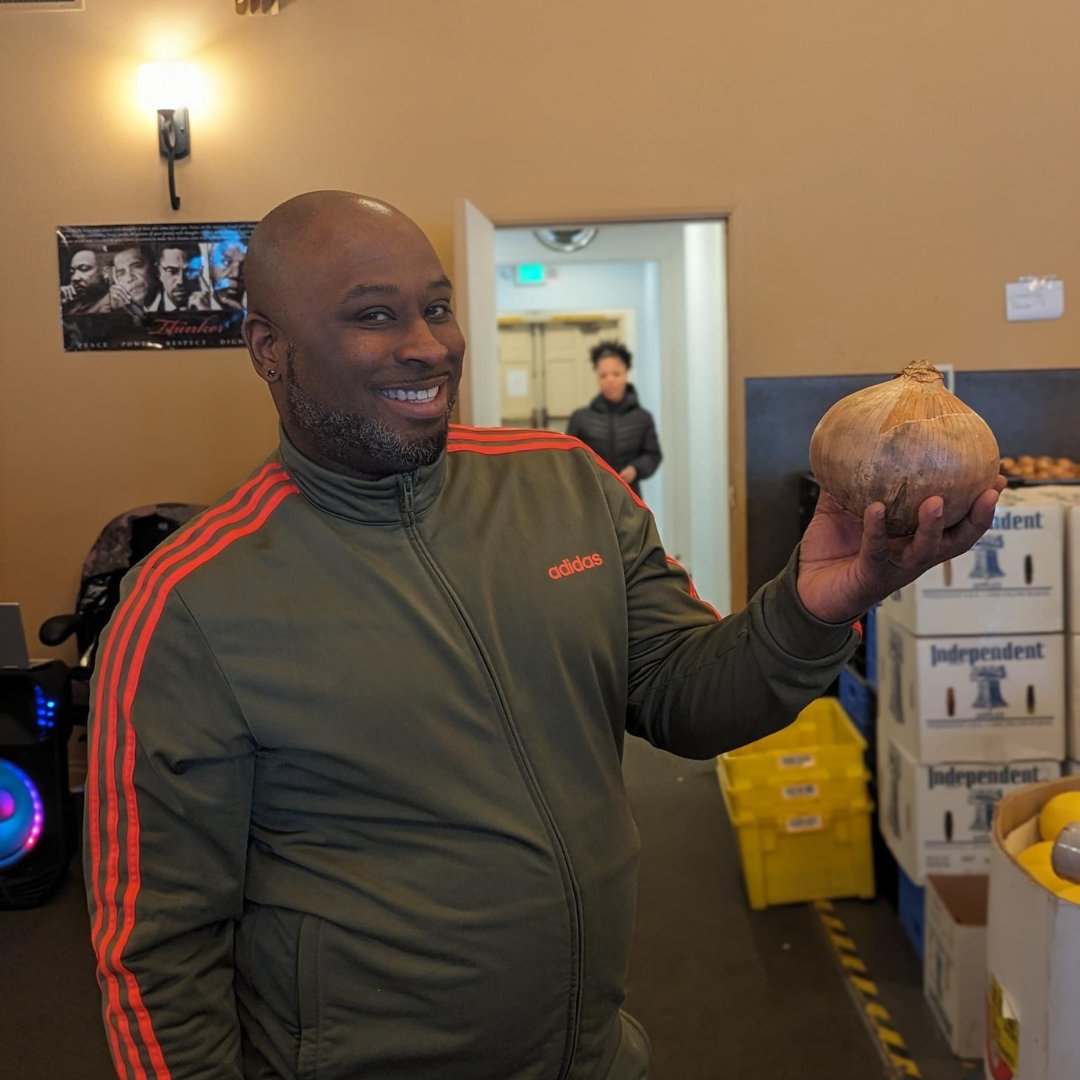 Check out these onions! We couldn't believe how big some of these were when they came into the food bank a few weeks ago.