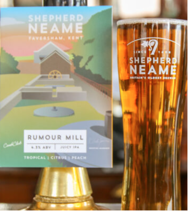 Rumour has it there's a juicy new beer in town. Savour the bold tropical flavours of Shepherd Neame’s new beer Rumour Mill (4.3% ABV) this spring. @shepherdneame Click on the link in the bio for more information. #CraftBeer #ShepherdNeame #BeerOClock