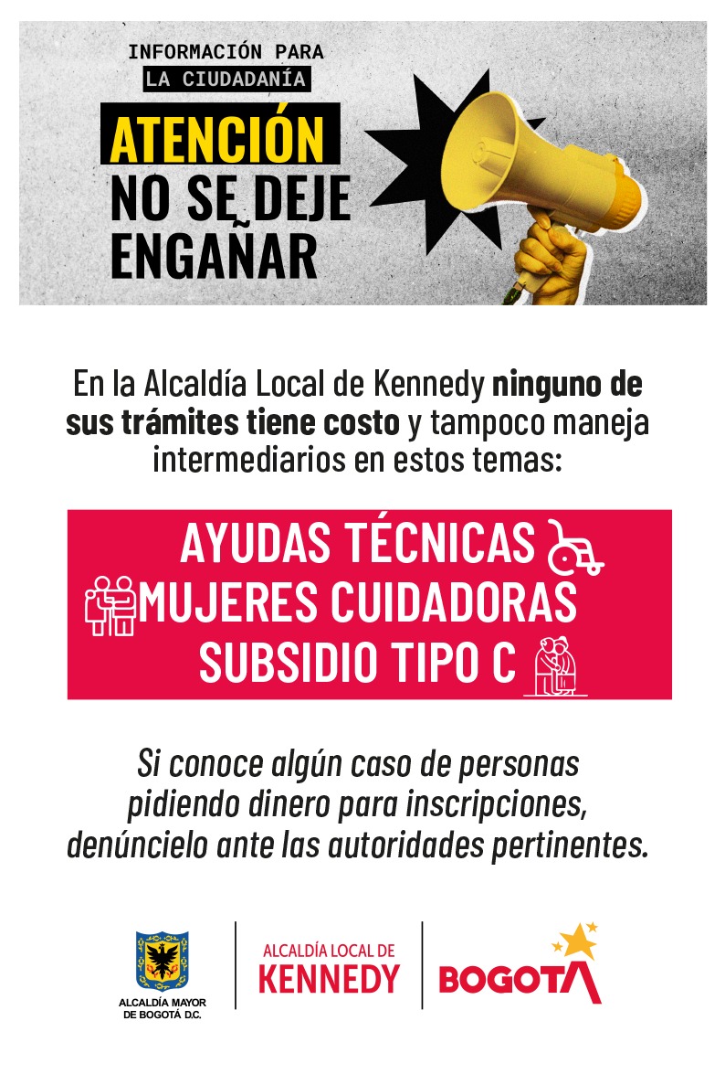 Alcaldiakennedy's tweet photo. #Importante 📢

✅La Alcaldía Local de #Kennedy NO tiene intermediarios y todos sus tramites son completamente gratuitos.

❌NO TE DEJES ESTAFAR❌
Lee con atención este mensaje👇👇👇 https://t.co/bhV2UNpmTL