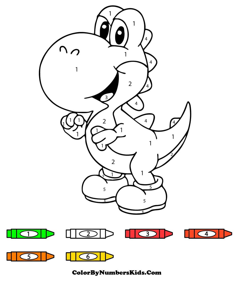 Yoshi Color By Number🦖🎮 colorbynumberskids.com/yoshi-color-by… #yoshi #Nintendo #Mario #Colorbynumberskids #colorbynumber #coloringpages #ColoringBook #art #fanart #sketch #drawing #draw #coloring #USA #trend #Trending #TrendingNow #Twitter #TwitterX
