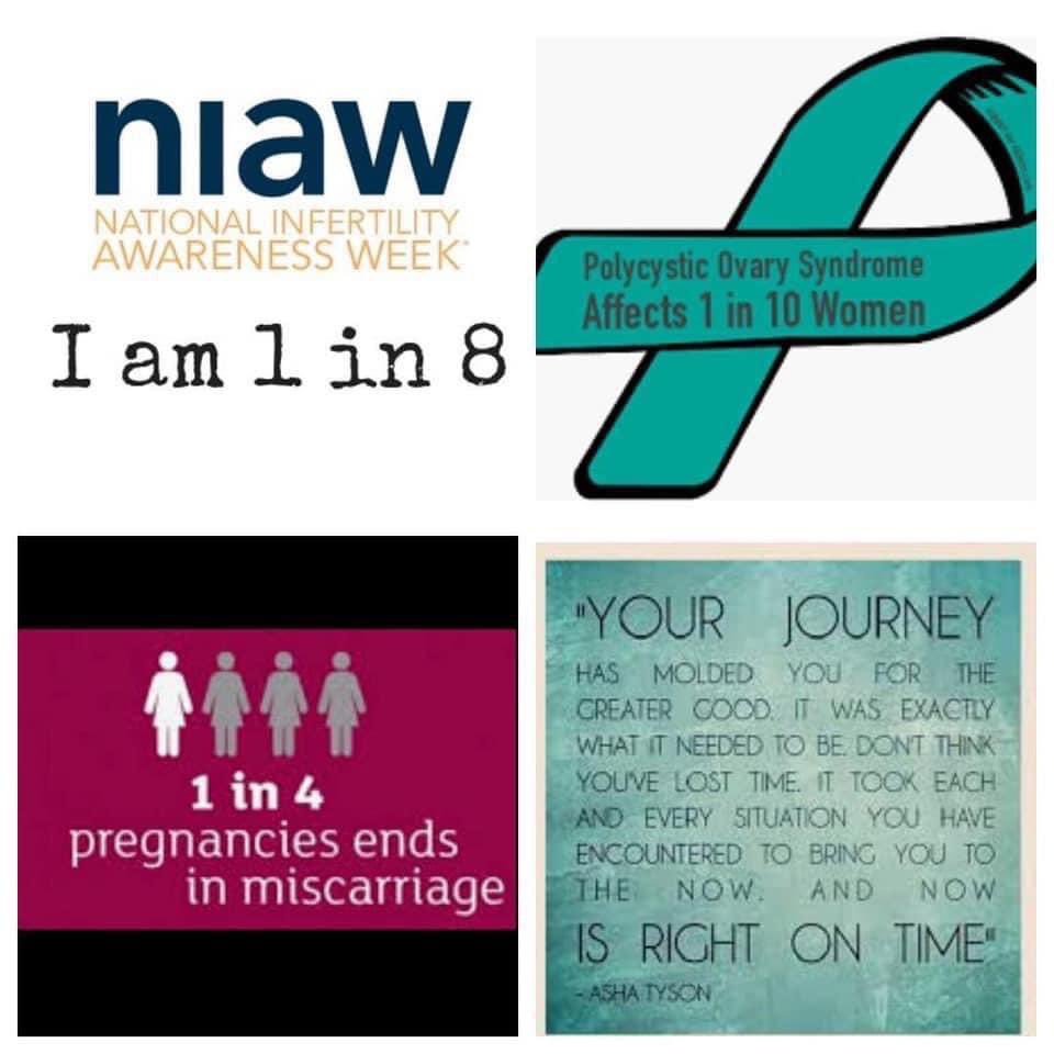 This week is #nationalinfertilityawarenessweek

I am a bunch of statistics….but I’m also a MOM to an angel baby, a rainbow baby, foster babies, and adopted babies. PCOS was NEVER going to crush my dream! No matter how motherhood comes to you, it’s a blessing! 
#NIAW2024