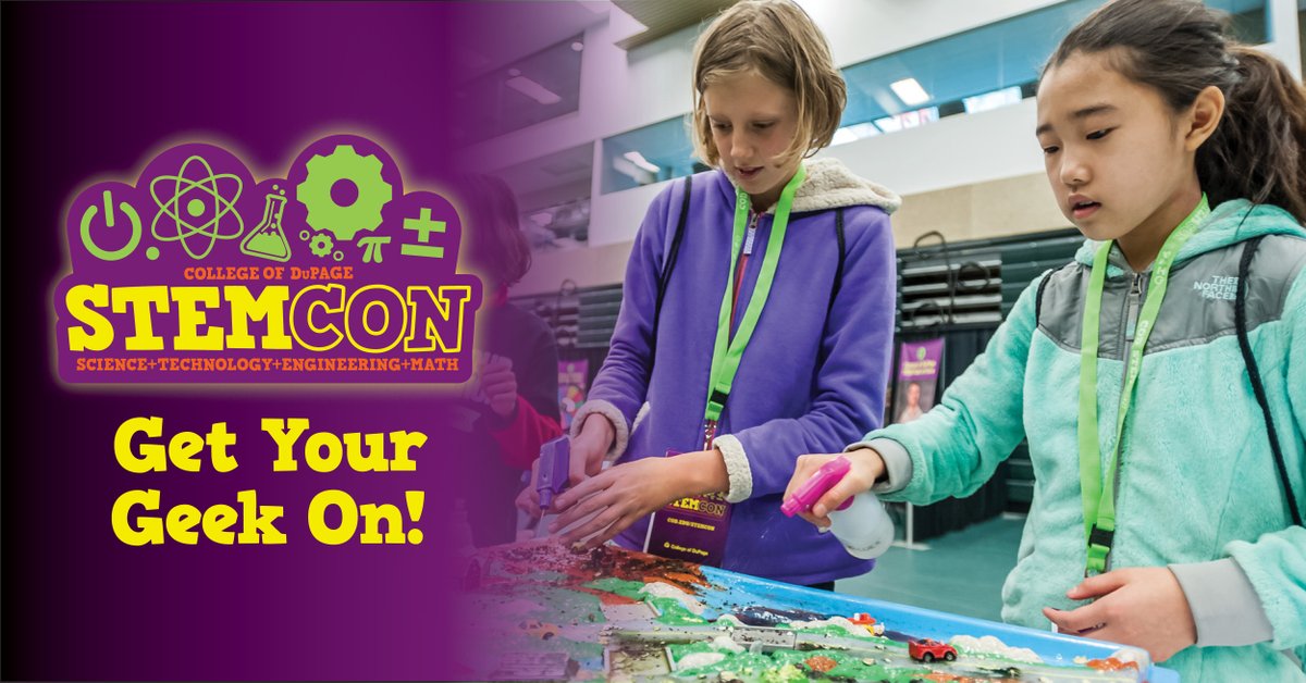 Don't forget to join us this Saturday for STEMCON at COD! Get hands on with dozens of high-quality, well-facilitated experiments and demonstrations designed to inform, entertain and spark interest in a broad range of STEM topics. Learn more: bit.ly/2OcV6mp