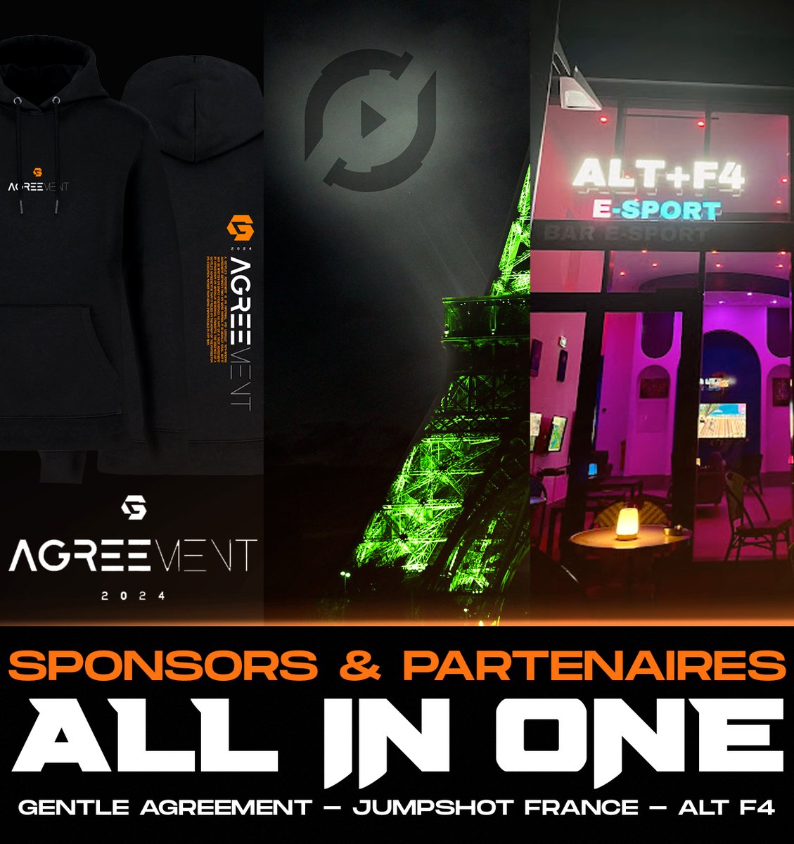 AllinoneCOD's tweet photo. Il est temps pour nous de vous dévoiler les sponsors et partenaires qui s'ajouteront au soutien de @ScufFrance 🎮

Nous avons le plaisir de vous annoncer @G_AgreementOff et @JumpShotFrance ainsi que @altf4esportnice parmi nos sponsors et partenaires !

Pour en savoir plus 🔽 https://t.co/rVN5xa3afF